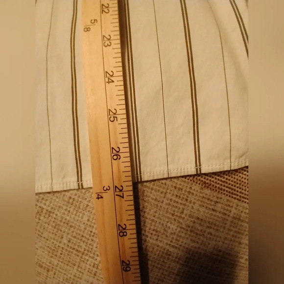 Lafayette 148 white black pinstripe shirt Women's Small office wear classic - Picture 9 of 9